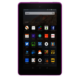 New Amazon Fire 7 Tablet, Quad-core, Fire OS, 7, Wi-Fi, 16GB Magenta